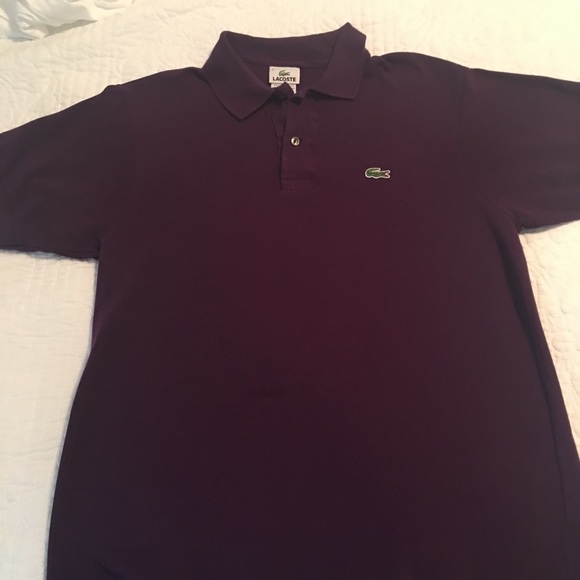Men’s Grape LaCoste Polo. Size 4 (Medium) - Picture 4 of 8